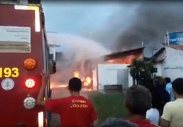 Incêndio foi registrado em Parnaíba