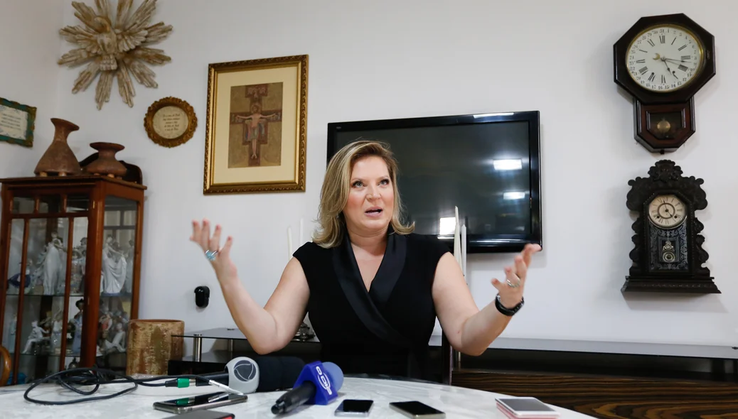 A coletiva de imprensa de Joice Hasselmann foi realizada nesta sexta-feira (08)