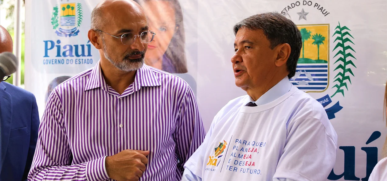 Luiz Júnior ao lado do Governador W. Dias