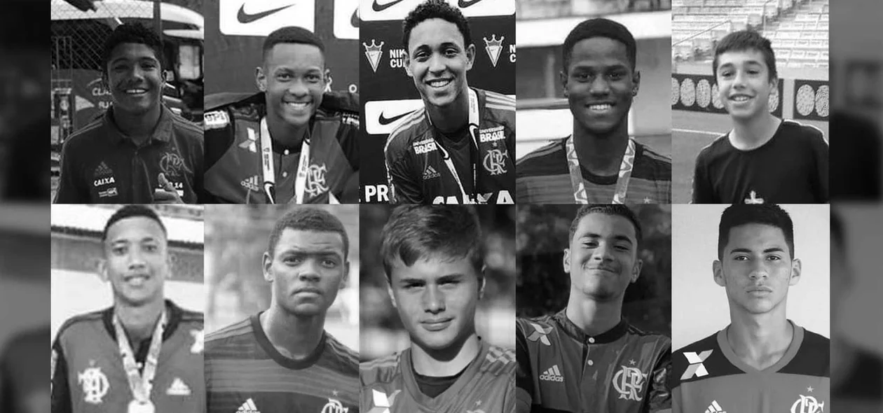 Os 10 garotos mortos no incêndio do CT do Flamengo 