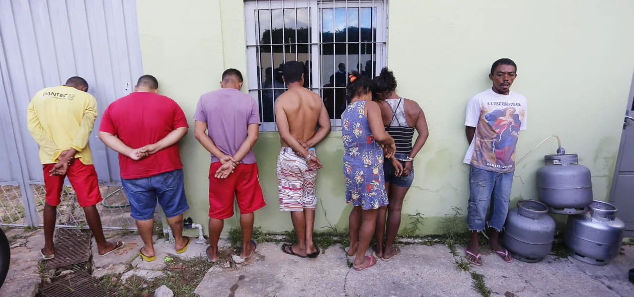 Presos na operação