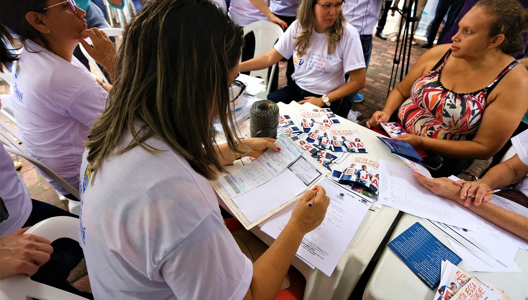 Várias pessoas aderiram ao programa