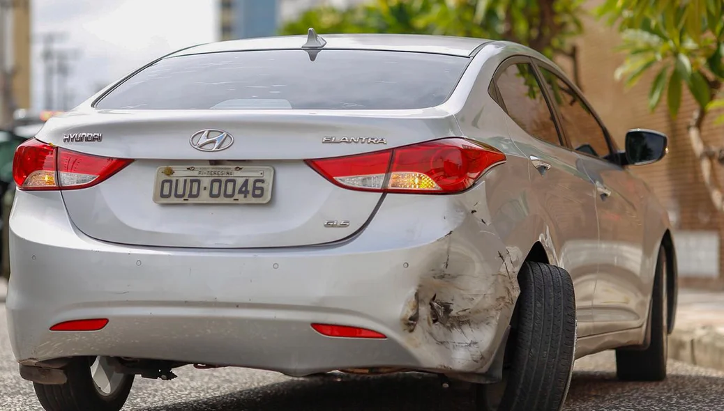 Elantra envolvido no acidente