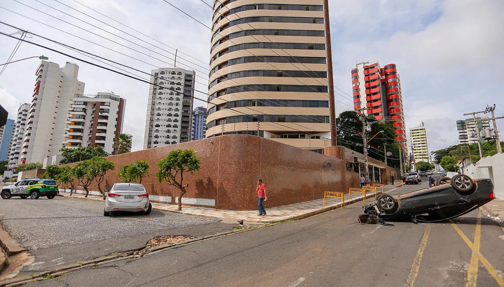 O acidente aconteceu no bairro ilhotas