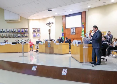Juiz Ítalo Márcio Gurgel de Castro  em seu discurso de posse