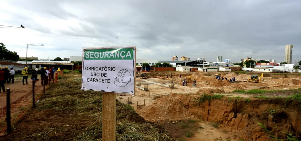 Obras da nova maternidade de Teresina