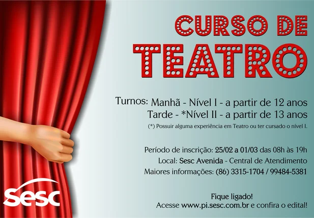 Curso de teatro do Sesc