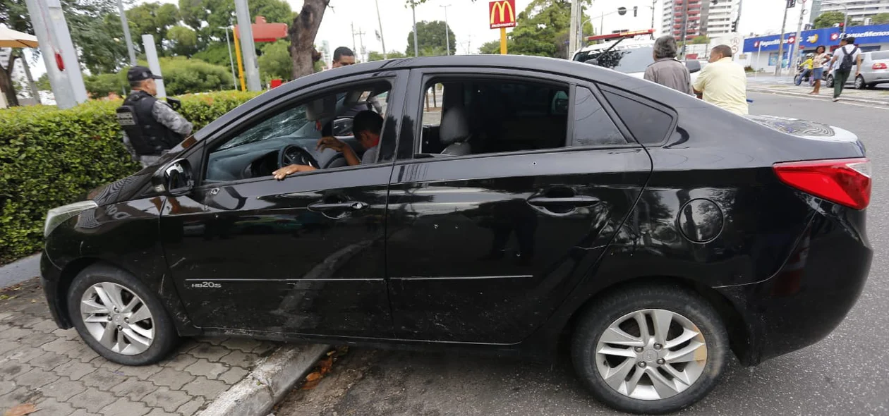 Criminosos utilizaram um HB20 de placa clonada no assalto