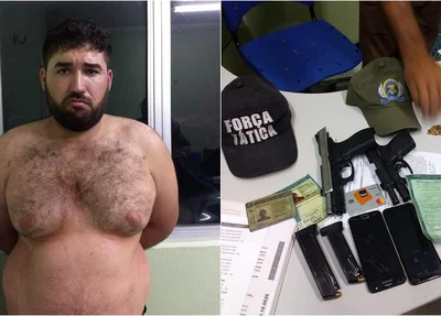 Rafael foi encontrado em posse de duas armas de fogo