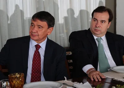 Wellington Dias e Rodrigo Maia