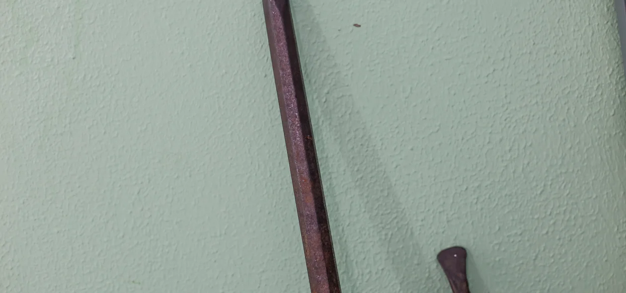 Barras de ferro apreendidas