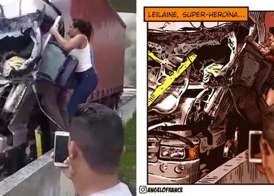 Leilane ficou conhecida como Mulher Maravilha 