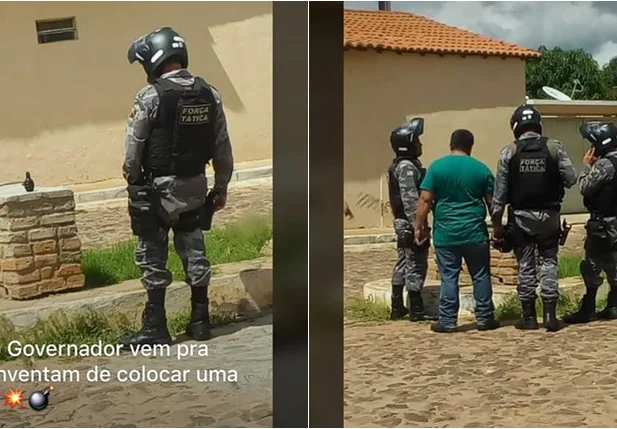 Suspeita de bomba durante visita do governador movimenta PM em Valença
