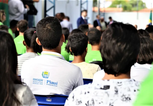 Estudantes da rede estadual de ensino do Piauí