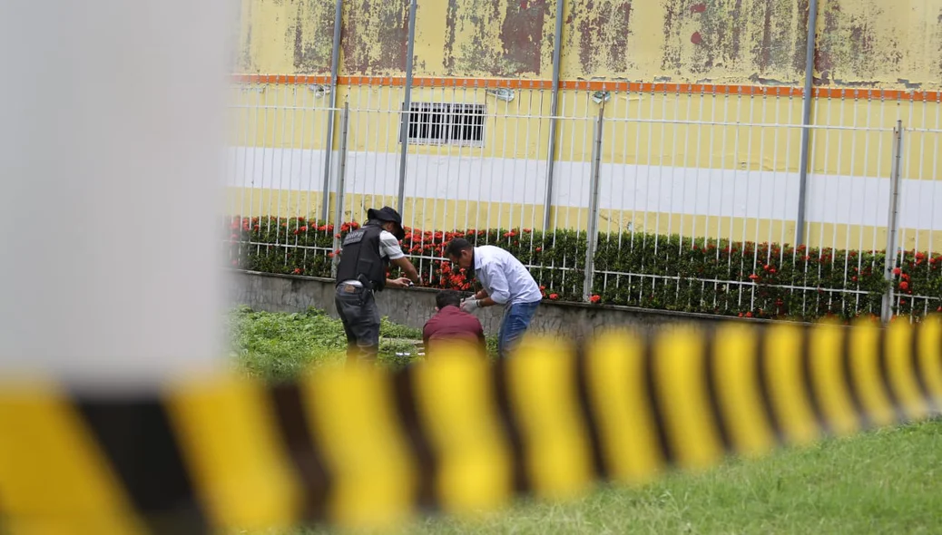 Perícia no local do crime