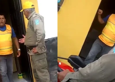 Confusão envolvendo mototaxista, PM e Strans