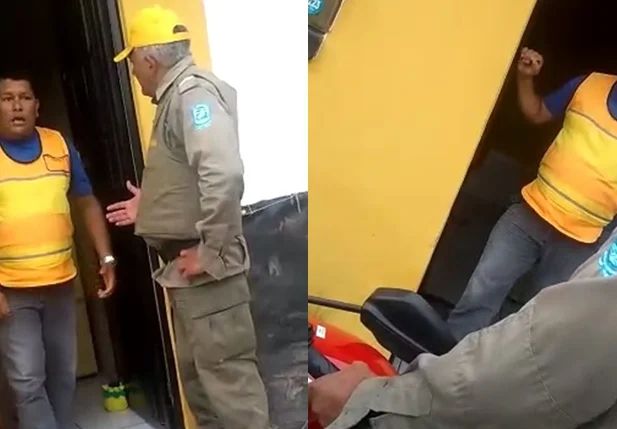 Confusão envolvendo mototaxista, PM e Strans
