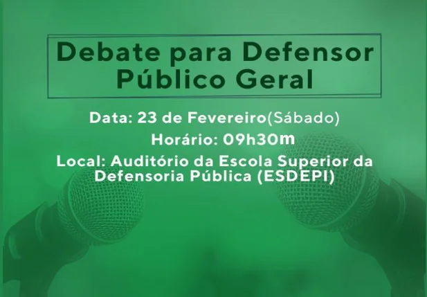 APIDEP realiza debate entre candidatos ao cargo de Defensor Público Geral