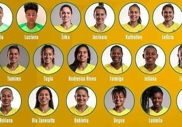 Convocadas da seleção feminina
