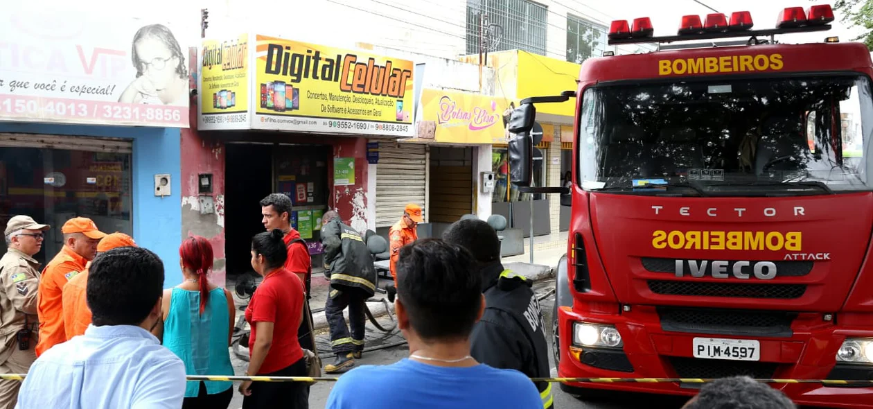 Corpo de Bombeiros isolou a área