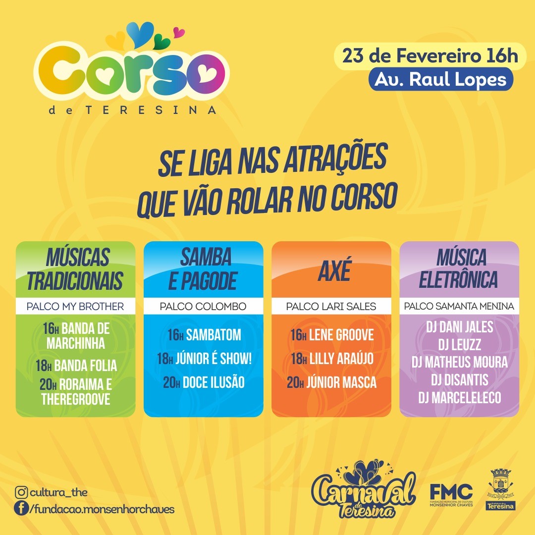 Atrações no Corso de Teresina