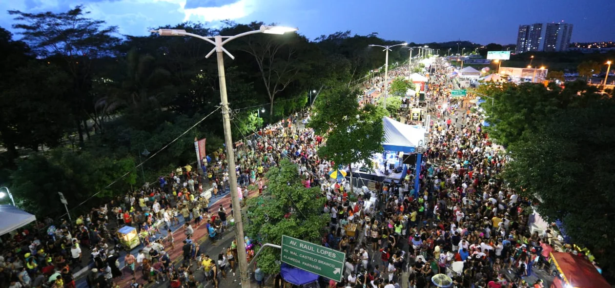 Foliões no Corso de Teresina 