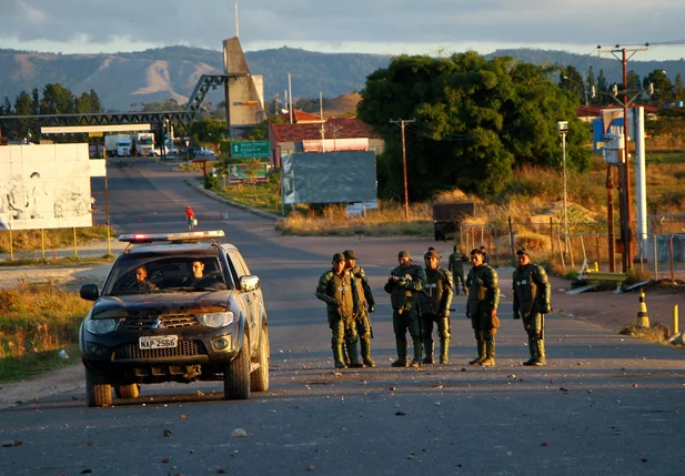 Polícia Federal na fronteira com a Venezuela
