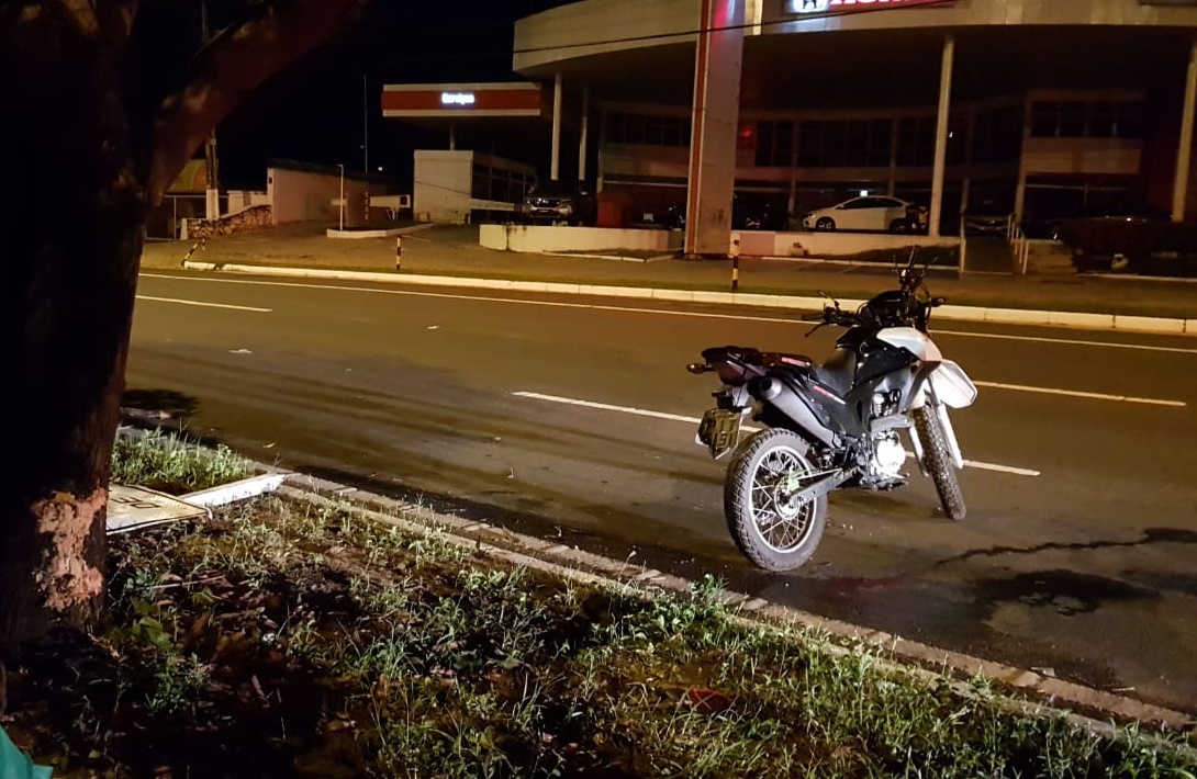 Motocicleta da vítima