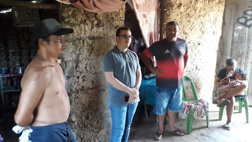Prefeito Júnior Percy visitou localidade Barra do Longá