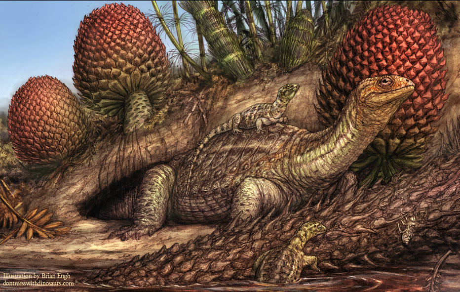 Tumor em fóssil de dinossauro