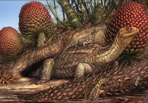 Tumor em fóssil de dinossauro