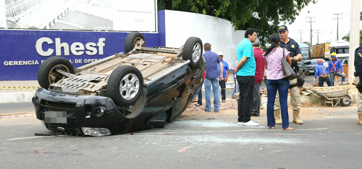 Apenas uma pessoa estava no veículo