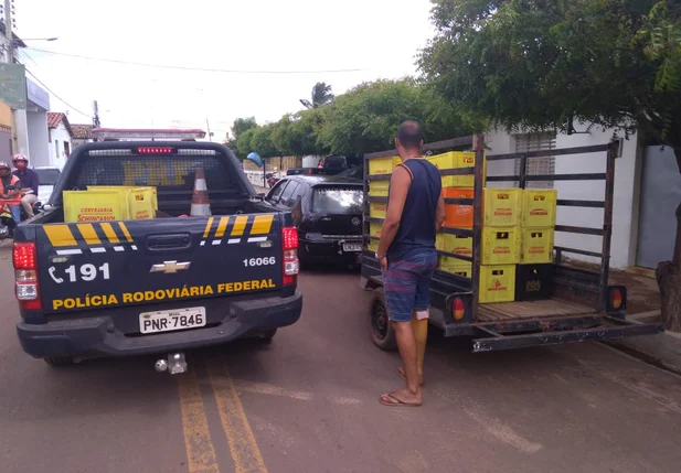 Carga apreendida pela PRF