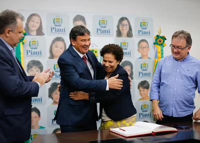 Wellington Dias e Regina Sousa 
