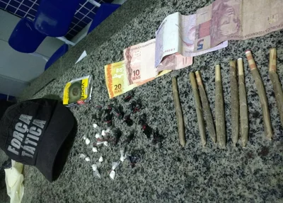 Material apreendido em Parnaíba