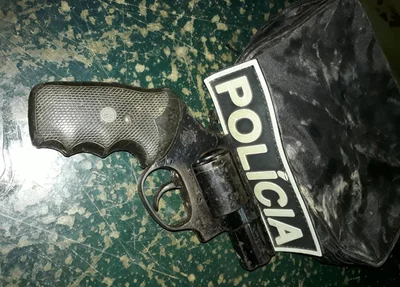 Arma apreendida pela Polícia Militar