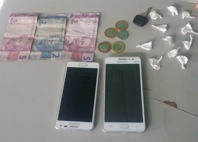 Objetos apreendidos pela Polícia Militar 