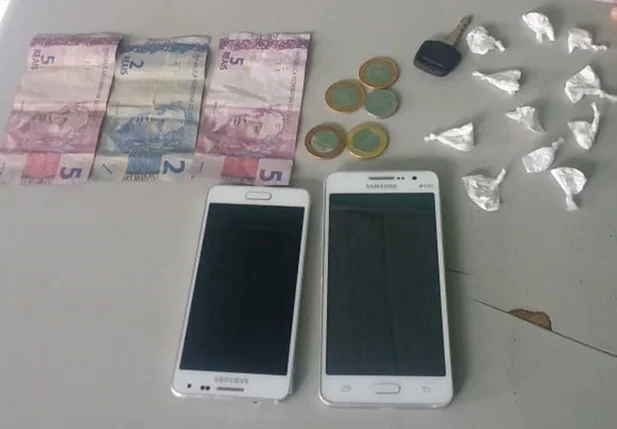 Objetos apreendidos pela Polícia Militar 