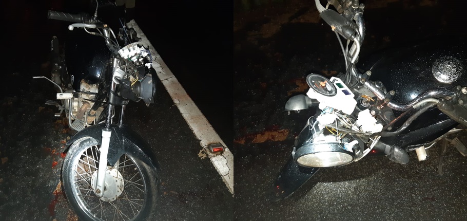 Motocicleta da vítima