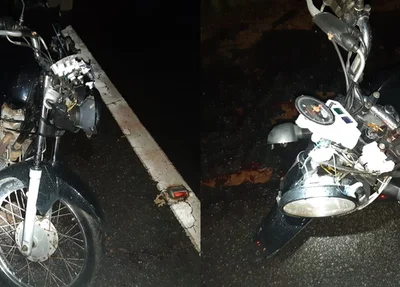 Motocicleta da vítima