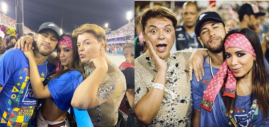 Anitta e Neymar flagrados por David Brazil em camarote no Rio 