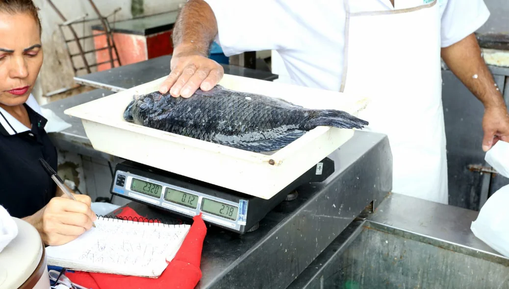 Preço do quilo dos peixes