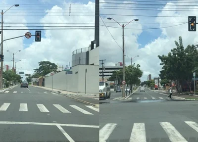 Sinais do cruzamento da Jóquei com Orquídeas e da Jóquei com N. Senhora de Fátima 