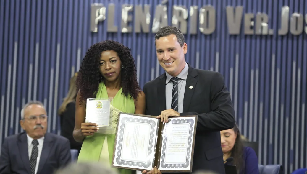 Maria Raimunda de Sousa Rocha e vereador Ítalo Barros