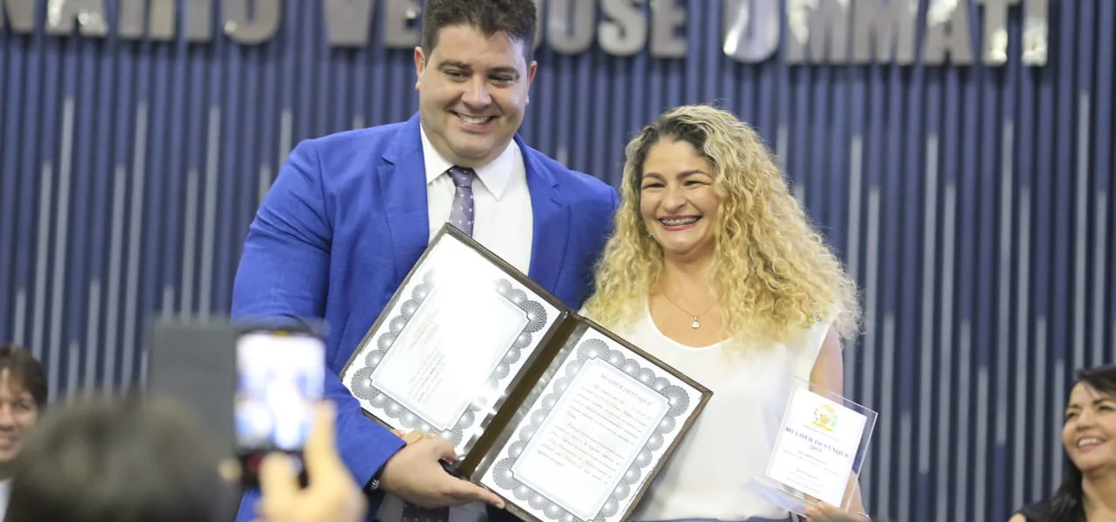 Vereador Luis André e Adriana Mara Ribeiro Batista
