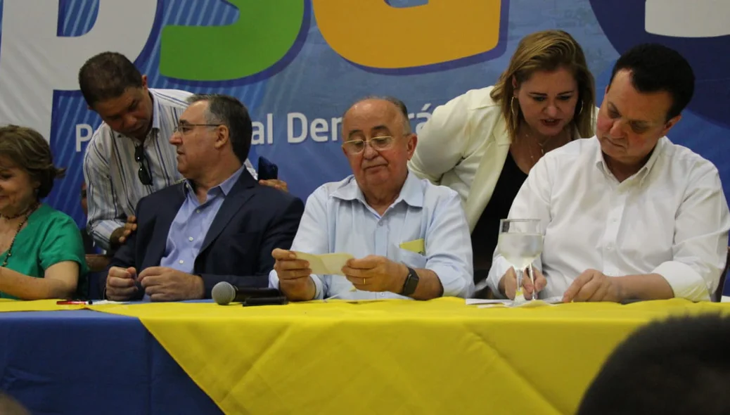 Júlio César durante o evento de filiação do PSD