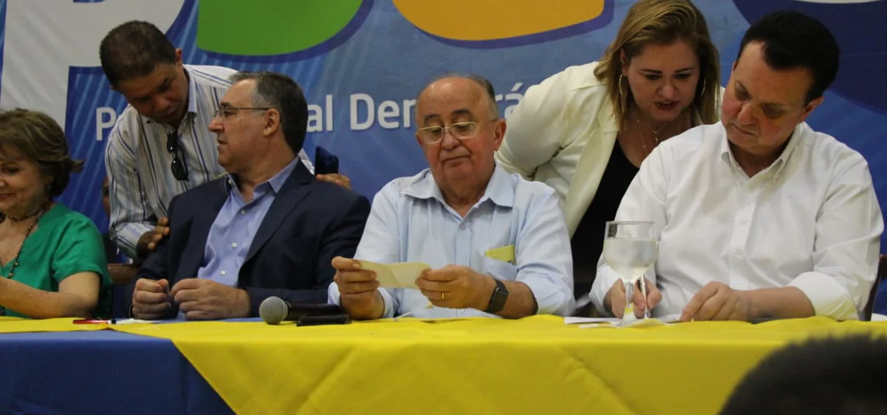 Júlio César durante o evento de filiação do PSD