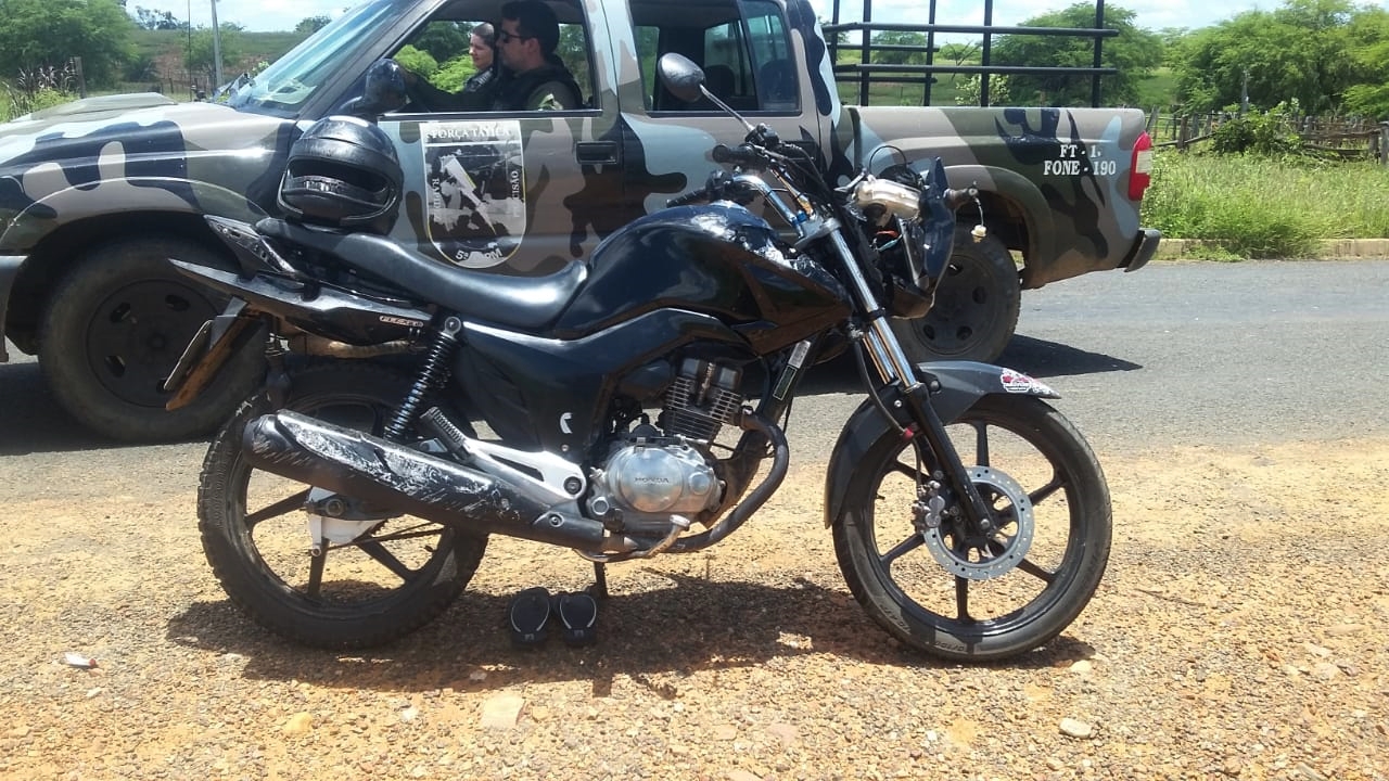Motocicleta da vítima