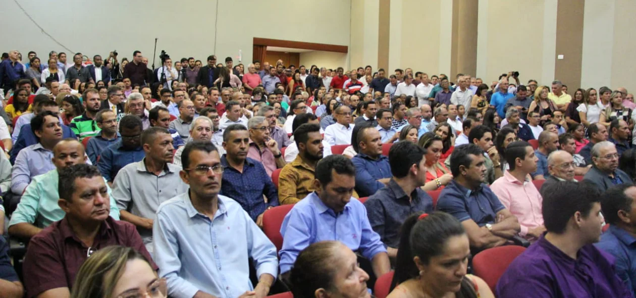 Público no evento de filiação do PSD