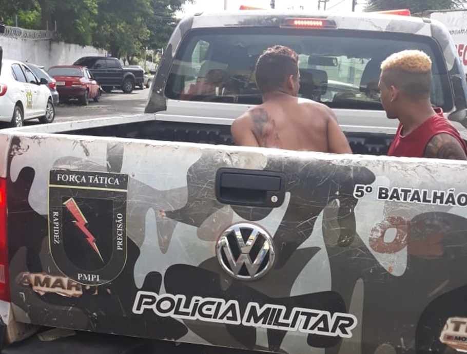 Suspeitos presos pela PM